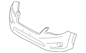 Front Bumper Naked Subaru XV Crosstrek 13-15