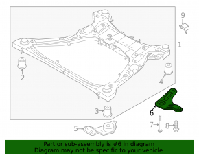 Front subframe lug, rear left, Kia K5 21-26