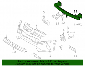 Kia K5 21-24 Front Bumper Reinforcement