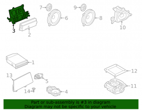 BMW X3 Audio Amplifier Bracket G01 18-21