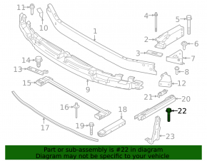 Front subframe mounting bolt connecting 4 pcs (set) BMW X1 F48 16-22 80 mm