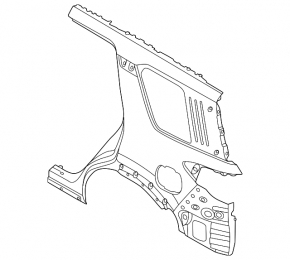 Rear right wing Nissan Pathfinder 22-25