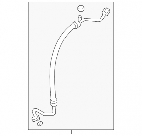 Air conditioning pipe compressor-heater Honda CRV 12-14