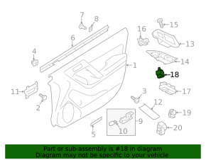 Subaru Forester 14-18 SJ Mirror Control