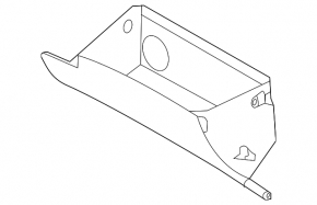 Hyundai Santa FE Sport 13-18 black glove compartment with housing, scratches, broken shock absorber mount