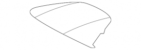 Black upper center dashboard trim for Hyundai Sonata 15-17