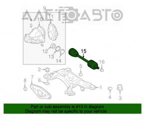 Mercedes W211 E550 rear right axle drive