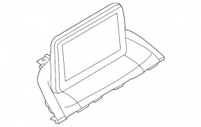 Monitor, display Mazda 3 14-16 BM prerest