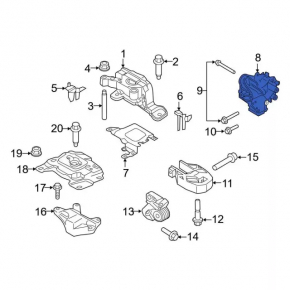 Ford Escape MK3 13-19 1.5T Right Engine Mount Bracket
