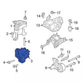 Ford Escape MK3 13-19 1.5T Right Engine Mount Bracket