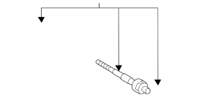 Left steering rod Infiniti QX56 QX80 10-20