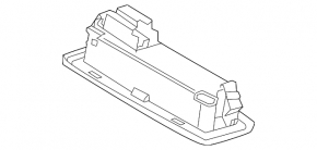 Ceiling light rear 3 row Ford Explorer 20 - black, scratches