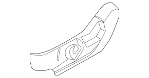 Black driver's seat side trim, left, Ford Escape MK4 20-22