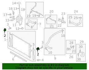 Radiator bracket upper left Mazda 3 19- 2.5