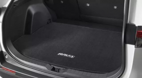 Toyota Rav4 19 trunk mat - black cloth, without subwoofer