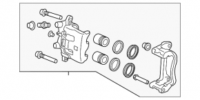 Front left caliper Mazda CX-9 16-