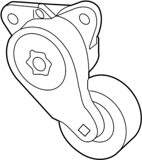 Nissan Murano z52 21-24 3.5 drive belt tensioner roller