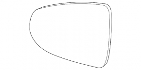 Right mirror element for Chevrolet Volt 11-15