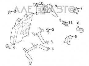 Lower ECU bracket Subaru Outback 23-25