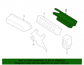 Relay block housing underhood right Infiniti JX35 QX60 13- lower part
