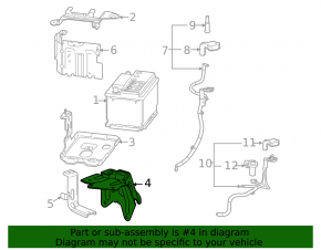 Battery Bracket GMC Terrain 10-17
