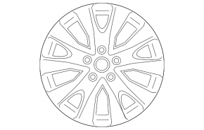Wheel disk R17 Subaru Legacy 15-17 curb