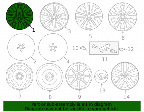 Wheel disk R17 Subaru Legacy 15-17 curb