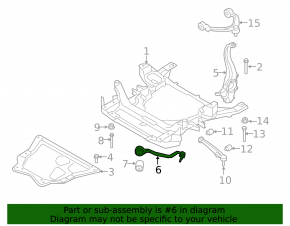 Front lower control arm front left BMW X5 F15 14-18 under AFS