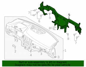 Under-torpedo pipe reinforcement Volvo V90 17-22 usa