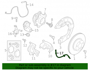 Brake hose rear left BMW X7 G07 19-