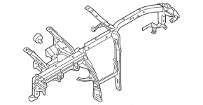 Under-torpedo pipe reinforcement Audi Q7 16-19