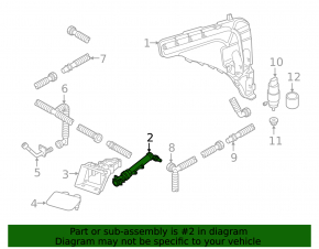 Left headlight washer nozzle for Audi Q8 19-24