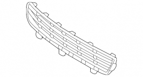 Lower grille of the front bumper Toyota Camry v40 10-11 USA