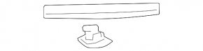 Front bumper seal left Mitsubishi Outlander Sport ASX 10-19