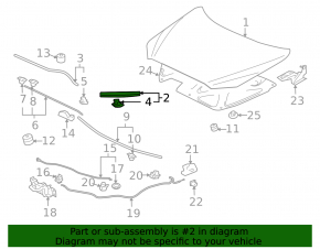 Front bumper seal right Mitsubishi Outlander Sport ASX 10-19