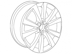 Wheel disk R19 VW Beetle 12-19 curb