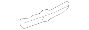Front bumper mount, left fender, Nissan Altima 2012 sedan