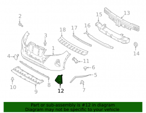 Front bumper grille left Nissan Kicks 20-25 rest.