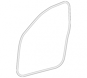 Front left door seal for Lexus IS 14-24