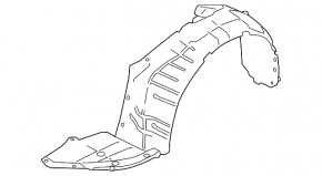 Front left fender liner Nissan Altima 19-22