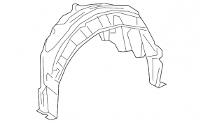 Rear right fender liner for Lexus ES 19-26