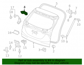 Trunk Door Vibration Damper Honda HR-V 16-22