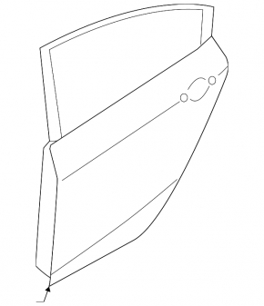 Door bare rear right Kia Forte 4d 14-18