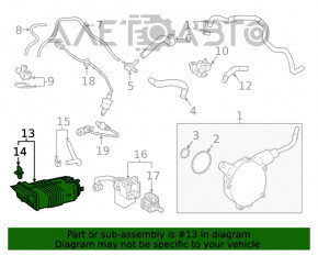 Canister with carbon absorber naked Toyota Highlander 20- 2.4t, 3.5