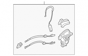Rear left door lock Kia Soul 14-19