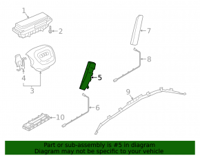 Airbag front right seat Audi Q3 83A 19-25