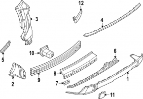 Nissan Rogue 24-26 SL Rear Bumper Tow Hook Cap