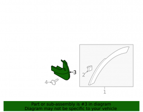 Rear left mudguard for Kia Sportage 17-19