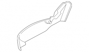 Right passenger seat cover for Hyundai Santa FE 21-23 manual, black, worn