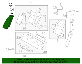 Airbag front right seat Nissan Altima 19-21